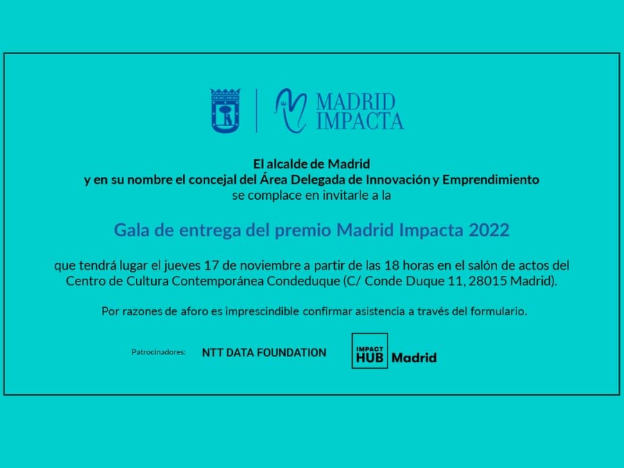 Entrega de premios Madrid Impacta