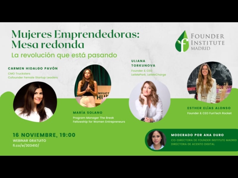 Mujeres emprendedoras webinar