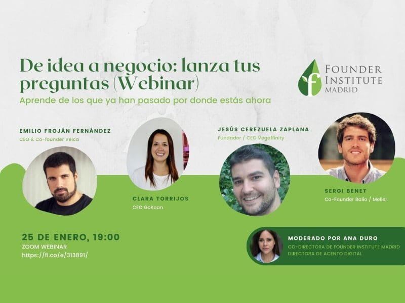 Webinar 25 enero Founders Institute