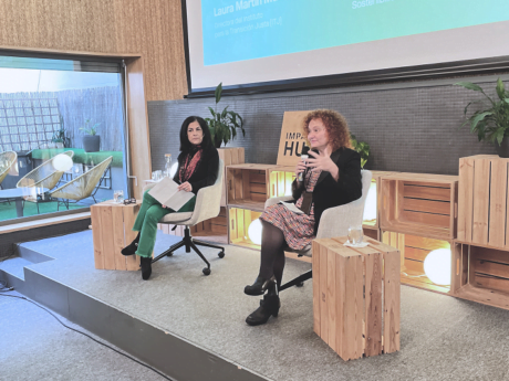 Cecilia Carballo (Prodigioso Volcán) y Laura Martín Murillo (ITJ)