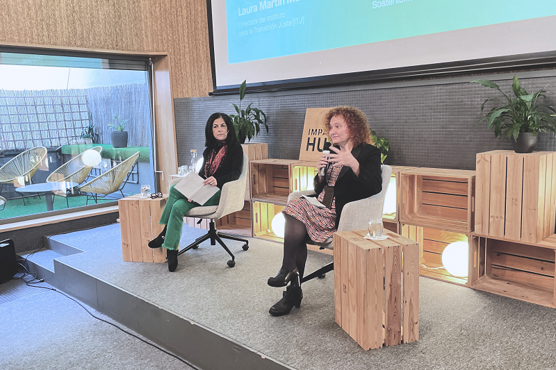 Cecilia Carballo (Prodigioso Volcán) y Laura Martín Murillo (ITJ)