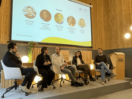 Conversación sobre el ecosistema emprendedor. Impact Hub Madrid