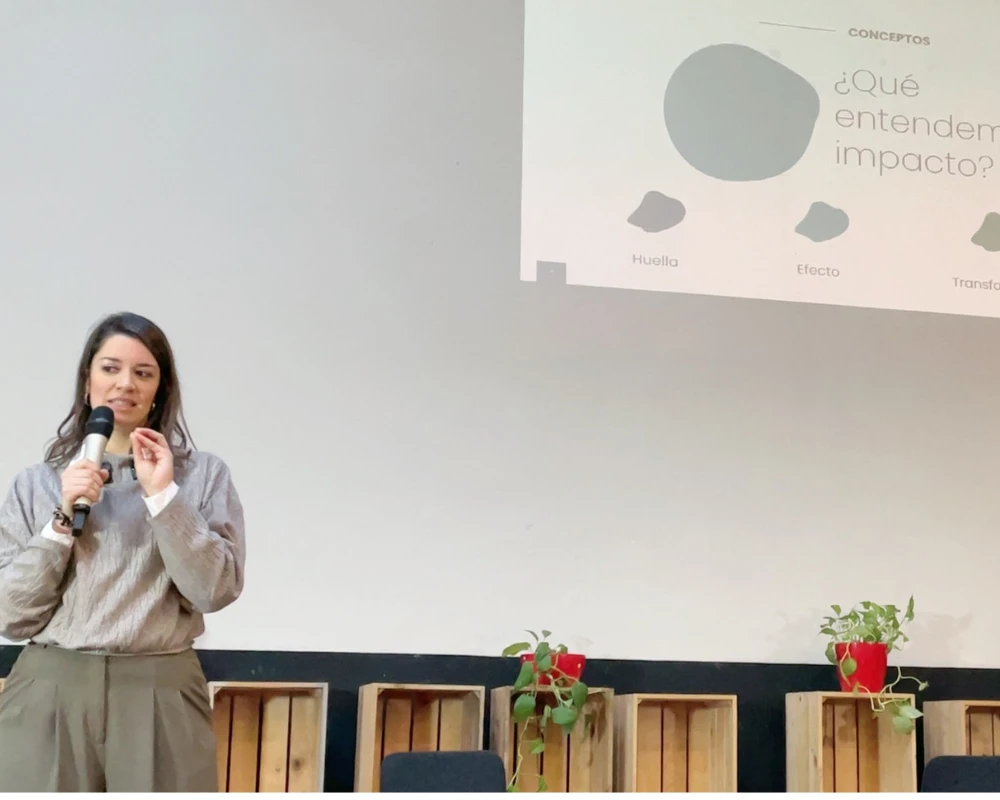 Taller de Ana Delgado sobre la medición de impacto